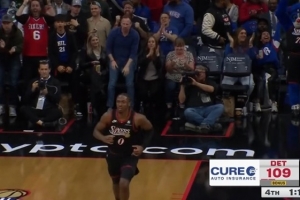 马上报仇！马克西抢断快速反击 左手潇洒隔扣康宁汉姆！